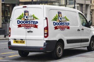 office milk delivery van