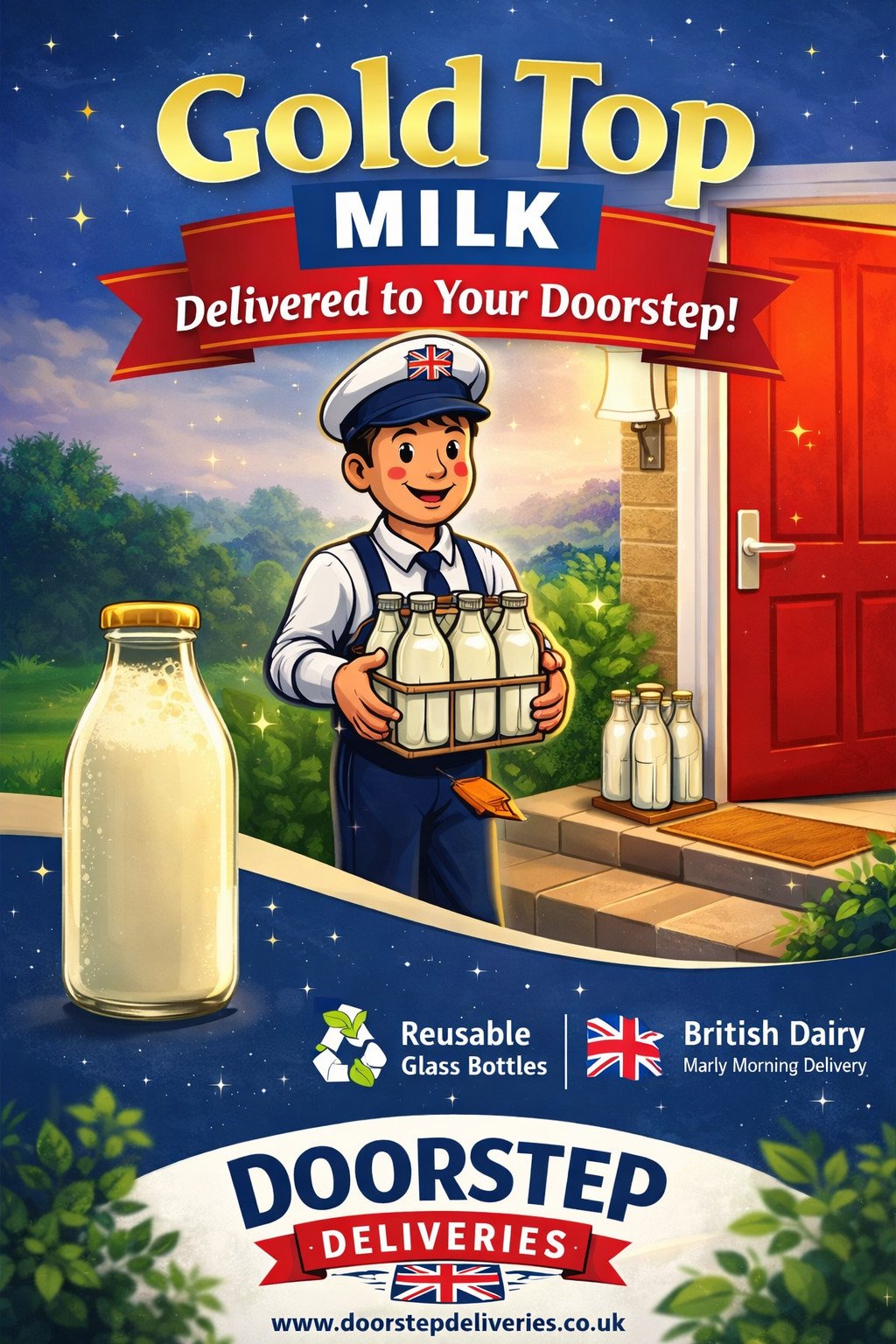 š„ Gold Top Milk ā The Cream of the Crop Delivered to Your Door š„ Gold Top Milk ā The Cream of the Crop Delivered to Your Door