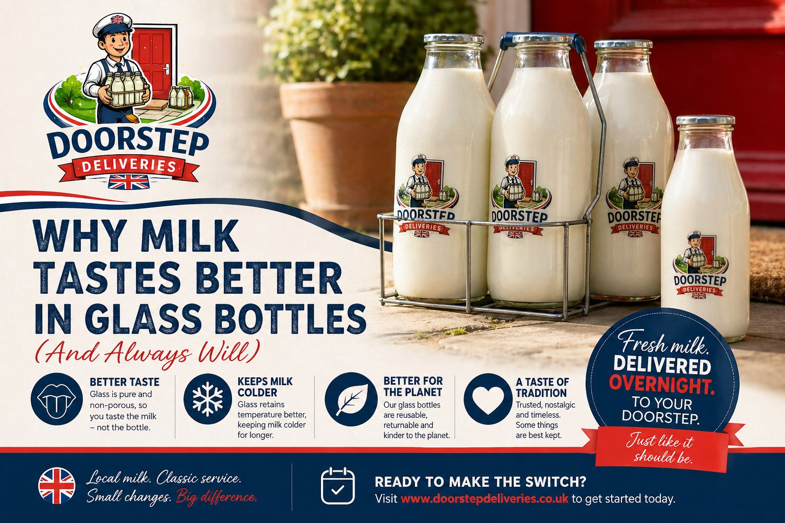 🥛 Why Milk Tastes Better in Glass Bottles (And Always Will)