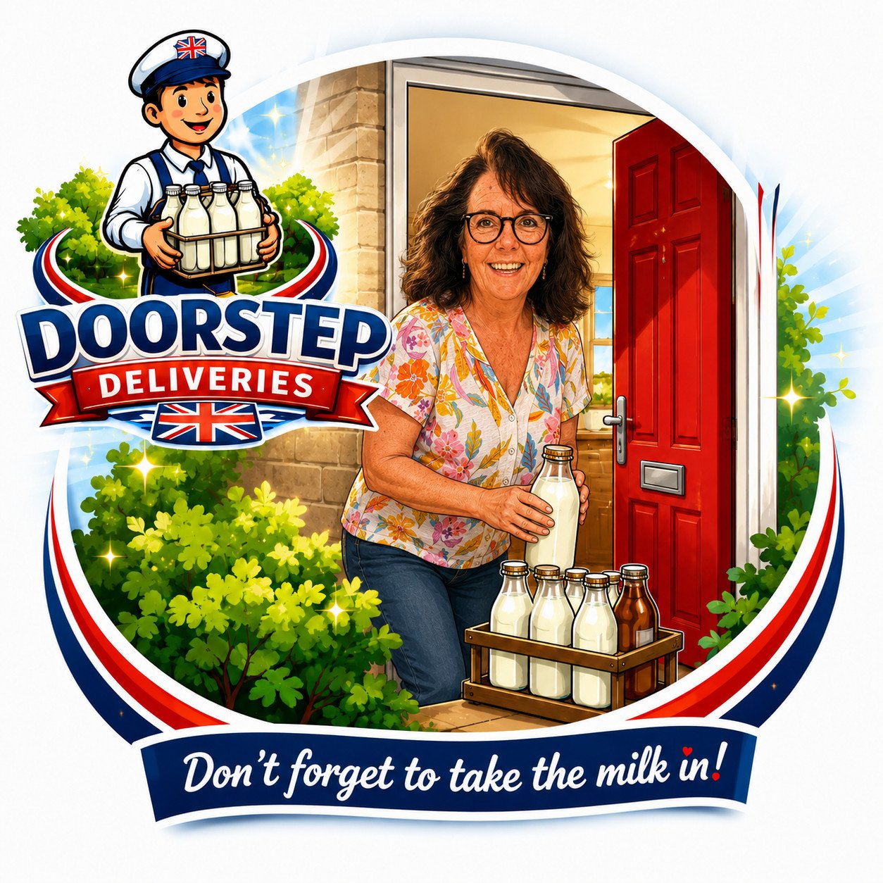 Don’t Forget To Take The Milk In! 🥛🚪